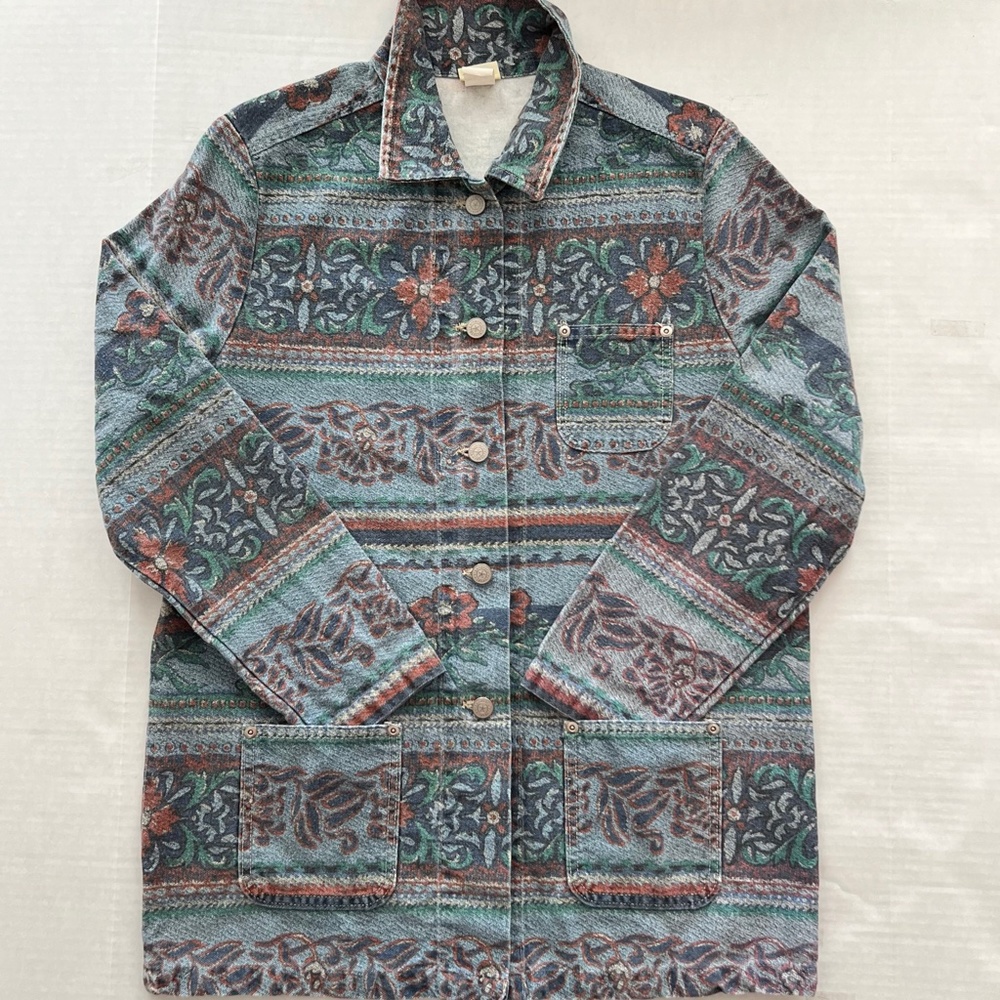 LAST DAY VINTAGE Women’s "Vivaldi Jeanswear" Denim Jacket Sz Medium